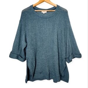 𝅺Umgee Open Knit Oversized Sweater Pullover